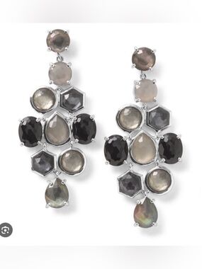 NWT Ippolita Cascade Earrings in Black Tie